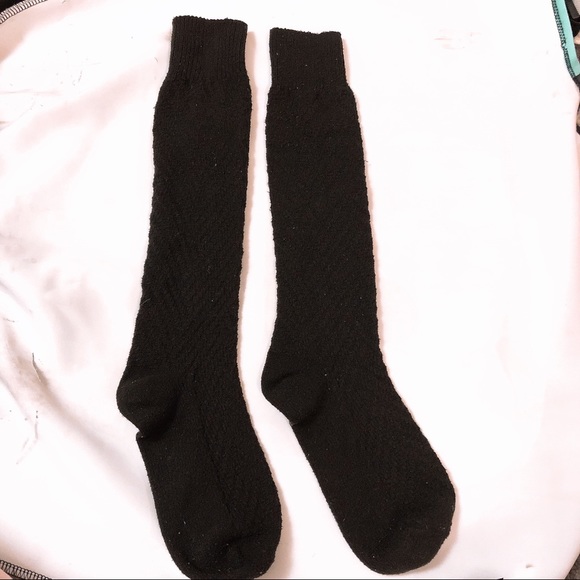High Socks Black Cute Japanese Style - Picture 1 of 4